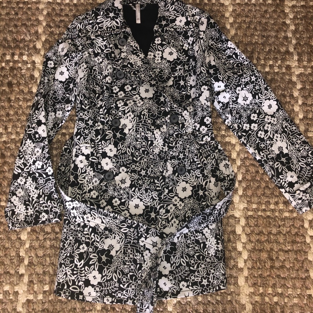Floral Trench Coat